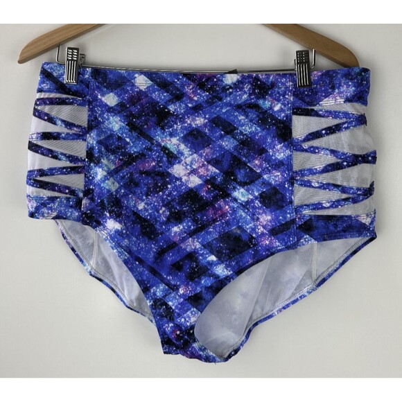 Torrid Bikini Set 2-Piece Geo Swimsuit Galaxy Space Print Women's Plus Size 1 1X - Picture 9 of 16
